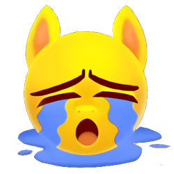 Size: 366x366 | Tagged: safe, pony, g5, crying, emoji, meme, open mouth, ponified, simple background, transparent background, uohhhhhhhhh!, 😭