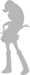 Size: 4832x11974 | Tagged: safe, artist:wissle, rarity, equestria girls, g4, absurd resolution, boots, clothes, female, monochrome, pokémon, shoes, silhouette, simple background, skirt, solo, standing, transparent background, vector
