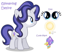 Size: 1692x1432 | Tagged: safe, artist:starshinestellaryt, oc, oc only, oc:glittering desire, pony, unicorn, female, filly, offspring, parent:fancypants, parent:rarity, parents:raripants, simple background, solo, transparent background
