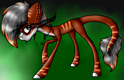 Size: 2009x1297 | Tagged: safe, artist:beamybutt, oc, oc only, earth pony, pony, abstract background, ear fluff, earth pony oc, leonine tail, male, raised hoof, solo, sombra eyes, stallion, tail
