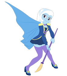 Size: 4560x5181 | Tagged: safe, artist:gmaplay, trixie, equestria girls, g4, my little pony equestria girls: better together, street magic with trixie, female, palindrome get, simple background, solo, spear, sword, transparent background, weapon