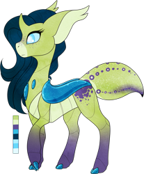 Size: 753x910 | Tagged: safe, artist:velnyx, oc, oc only, oc:sapphire silk, changedling, changeling, female, simple background, solo, transparent background