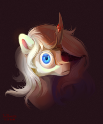Size: 2600x3147 | Tagged: safe, artist:teaflower300, oc, oc only, pony, unicorn, bust, high res, portrait, solo