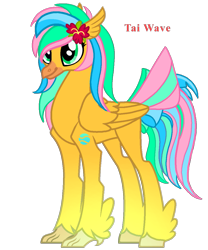 Size: 989x1189 | Tagged: safe, artist:madlilon2051, oc, oc only, classical hippogriff, hippogriff, base used, flower, flower in hair, simple background, smiling, solo, transparent background