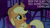 Size: 1280x720 | Tagged: safe, edit, edited screencap, editor:quoterific, screencap, applejack, earth pony, pony, do princesses dream of magic sheep, g4, my little pony: friendship is magic, season 5, applejack's hat, cowboy hat, female, hat, mare, night, open mouth, open smile, smiling, solo