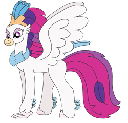 Size: 2537x2448 | Tagged: safe, artist:supahdonarudo, derpibooru exclusive, queen novo, classical hippogriff, hippogriff, series:novoember, g4, my little pony: the movie, high res, simple background, transparent background