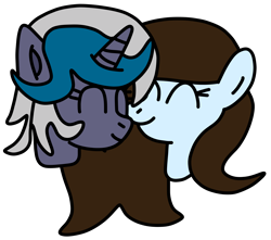 Size: 3400x3000 | Tagged: safe, artist:jadeharmony, oc, oc only, oc:elizabat stormfeather, oc:krissy, alicorn, bat pony, bat pony alicorn, pegasus, pony, alicorn oc, bat pony oc, bat wings, birthday, birthday gift, cute, duo, eyes closed, female, high res, horn, mare, nuzzling, simple background, transparent background, wings