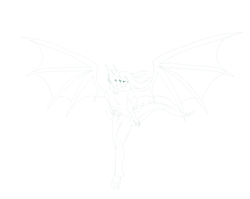 Size: 2420x1924 | Tagged: safe, artist:lullabyjak, spike, oc, oc:rachel, dragon, human, anthro, g4, clothes, concept art, flying, human in equestria, simple background, sketch, white background, wip