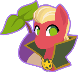 Size: 4362x4000 | Tagged: safe, artist:up1ter, sprout cloverleaf, earth pony, pony, g5, my little pony: a new generation, bust, cute, cutie mark background, lineless, male, outline, simple background, solo, sproutbetes, stallion, transparent background