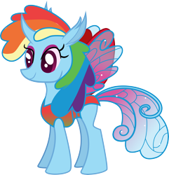 Size: 5177x5365 | Tagged: safe, artist:shootingstarsentry, gameloft, rainbow dash, changedling, changeling, g4, absurd resolution, changedlingified, changelingified, dashling, female, simple background, smiling, solo, species swap, transparent background
