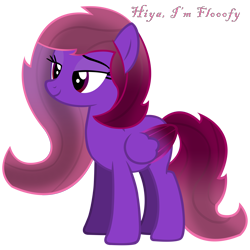Size: 8000x8000 | Tagged: safe, artist:laszlvfx, oc, oc only, oc:flooofy, pegasus, pony, absurd resolution, colored wings, female, folded wings, full body, gradient mane, gradient tail, gradient wings, lidded eyes, mare, pegasus oc, show accurate, simple background, smiling, solo, standing, tail, transparent background, vector, wings