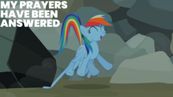 Size: 1920x1080 | Tagged: safe, edit, edited screencap, editor:quoterific, screencap, rainbow dash, pegasus, pony, g4, may the best pet win, season 2, ^^, cute, dashabetes, eyes closed, female, mare, open mouth, open smile, smiling, solo