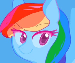 Size: 2227x1893 | Tagged: safe, artist:laurasrxfgcc, rainbow dash, pegasus, pony, g4, bust, colored pupils, female, icon, solo