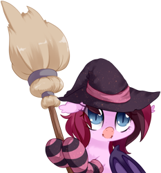 Size: 1235x1324 | Tagged: safe, artist:loyaldis, oc, oc only, oc:bree berry, pony, clothes, female, hat, simple background, socks, solo, striped socks, transparent background, witch hat