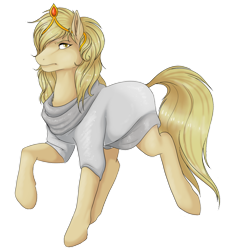 Size: 1024x1136 | Tagged: safe, artist:starcutx, oc, oc only, earth pony, pony, clothes, crown, dress, female, frown, jewelry, mare, regalia, simple background, solo, transparent background