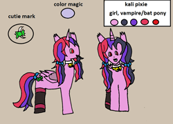 Size: 1118x801 | Tagged: safe, artist:ask-luciavampire, oc, alicorn, pony, undead, vampire, ask ponys gamer club, tumblr