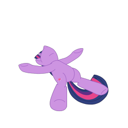 Size: 2100x2100 | Tagged: safe, artist:chanyhuman, twilight sparkle, pony, unicorn, g4, exhausted, female, high res, lying down, lying on the floor, on back, overwhelmed, simple background, solo, tired, transparent background, unicorn twilight, vector