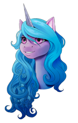 Size: 900x1411 | Tagged: safe, artist:tillie-tmb, izzy moonbow, pony, unicorn, g5, my little pony: a new generation, bust, female, portrait, simple background, solo, transparent background