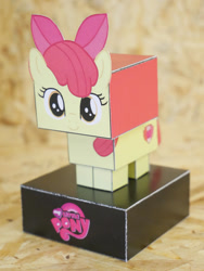 Size: 800x1066 | Tagged: safe, artist:popeye2013, apple bloom, earth pony, pony, g4, craft, female, filly, irl, papercraft, photo