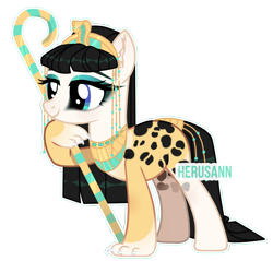 Size: 3407x3253 | Tagged: safe, artist:herusann, oc, oc only, cat, cat pony, hybrid, original species, pony, base used, eyelashes, female, high res, jewelry, mare, paws, scepter, simple background, smiling, solo, transparent background