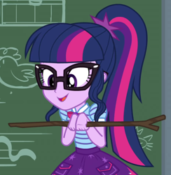 Size: 632x647 | Tagged: safe, screencap, sci-twi, twilight sparkle, equestria girls, equestria girls specials, g4, my little pony equestria girls: better together, my little pony equestria girls: holidays unwrapped, the cider louse fools, cropped, female, solo