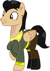 Size: 940x1343 | Tagged: safe, artist:rickysocks, oc, oc only, pegasus, pony, clothes, male, simple background, solo, stallion, transparent background
