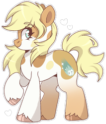 Size: 1037x1220 | Tagged: safe, artist:cinnamontee, oc, oc only, oc:comet, earth pony, pony, female, mare, raised hoof, simple background, solo, transparent background