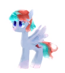 Size: 1048x1185 | Tagged: source needed, safe, artist:laurasrxfgcc, oc, oc only, pegasus, pony, grey skin, simple background, solo, white background