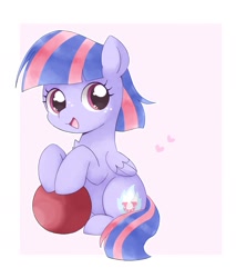Size: 1699x1996 | Tagged: dead source, safe, artist:ginmaruxx, wind sprint, pegasus, pony, g4, buckball, cute, female, filly, heart, looking at you, smiling, smiling at you, solo, sprintabetes