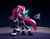 Size: 2840x2232 | Tagged: safe, artist:moonatik, tempest shadow, pony, unicorn, new lunar millennium, g4, alternate clothes, alternate timeline, armor, bag, boots, clothes, cloud, description is relevant, evil smile, eye scar, female, flag, grin, high res, horn, lightning, looking at you, lore in description, mare, military uniform, night, nightmare takeover timeline, prosthetic horn, prosthetics, saddle bag, scar, shoes, smiling, smiling at you, solo, tempest gets her horn back, uniform