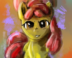 Size: 1256x1005 | Tagged: safe, artist:ruby, apple bloom, earth pony, pony, g4, female, filly, solo