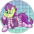 Size: 943x962 | Tagged: safe, artist:binkyt11, oc, oc only, oc:sky spark, pony, unicorn, :p, bow, clothes, commission, female, hoodie, looking at you, lying down, mare, one eye closed, prone, scarf, skirt, socks, solo, striped socks, tail, tail bow, tongue out, wink, winking at you