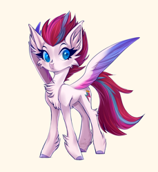 Size: 2597x2829 | Tagged: safe, artist:1an1, zipp storm, pegasus, pony, g5, my little pony: a new generation, cheek fluff, chest fluff, ear fluff, female, fluffy, high res, leg fluff, simple background, solo, white background