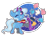 Size: 874x642 | Tagged: safe, artist:orphicswanart, trixie, bird, pony, unicorn, g4, clothes, cute, cutie mark, diatrixes, eyelashes, female, hat, hoof fluff, horn, lesbian pride flag, looking at you, magic, mare, one eye closed, pride, pride flag, scarf, smiling, smiling at you, solo, top hat, transgender pride flag, wink