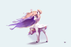 Size: 5310x3508 | Tagged: safe, artist:i love hurt, oc, oc only, alicorn, pony, full body, pink hair, red eyes, simple background, slender, solo, sternocleidomastoid, thin, white