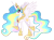 Size: 1548x1139 | Tagged: safe, artist:madlilon2051, princess celestia, alicorn, pony, g4, base used, eyelashes, female, hoof shoes, jewelry, mare, peytral, raised hoof, simple background, smiling, tiara, transparent background