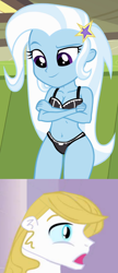 Size: 794x1832 | Tagged: safe, prince blueblood, trixie, equestria girls, g4, my little pony equestria girls, breasts, equestria girls-ified, female, humanized-equestria, male, ship:bluetrix, shipping, straight, surprised blueblood