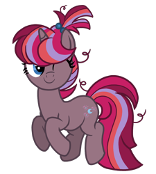 Size: 1080x1200 | Tagged: safe, artist:madlilon2051, pony, base used, crack ship offspring, eyelashes, female, magical lesbian spawn, mare, messy mane, offspring, one eye closed, parent:moondancer, parent:tempest shadow, parents:tempestdancer, simple background, smiling, solo, transparent background, wink