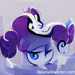 Size: 256x256 | Tagged: safe, rarity, pony, g4, abstract, neural blender