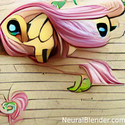 Size: 256x256 | Tagged: safe, fluttershy, g4, abstract, neural blender