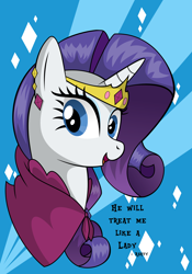 Size: 3000x4286 | Tagged: safe, artist:oobrushstrokeoo, rarity, pony, unicorn, g4, the best night ever, abstract background, bust, clothes, crown, dress, female, gala dress, grand galloping gala, high res, jewelry, regalia, solo