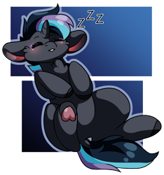 Size: 1123x1199 | Tagged: safe, artist:vulpiedy, oc, oc only, oc:little night, pegasus, pony, cute, sleeping, solo