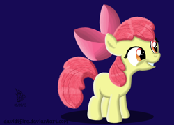 Size: 2100x1500 | Tagged: safe, artist:davidsfire, apple bloom, earth pony, pony, g4, female, filly, grin, smiling, solo