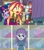 Size: 1534x1731 | Tagged: safe, edit, edited screencap, screencap, curly winds, heath burns, indigo wreath, lyra heartstrings, maud pie, micro chips, sci-twi, some blue guy, sunset shimmer, thunderbass, twilight sparkle, equestria girls, equestria girls specials, g4, my little pony equestria girls: better together, my little pony equestria girls: forgotten friendship, my little pony equestria girls: holidays unwrapped, school of rock, angry, background human, converse, female, male, offscreen character, rage, shoes, shrunken pupils, yelling