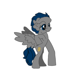 Size: 2100x2100 | Tagged: safe, artist:chanyhuman, oc, oc only, oc:jada mineral, oc:the elephant mare, pegasus, pony, allegory, deformed, deformed wing, deformity, disfigured, female, high res, hind legs, mare, pegasus oc, positive body image, proteus syndrome, solo, story included, struggle, tragic backstory, vector