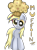 Size: 2000x2700 | Tagged: safe, artist:markianatc, derpy hooves, pegasus, pony, g4, female, food, giant muffin, high res, mare, muffin, simple background, smiling, solo, transparent background
