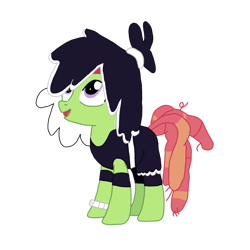 Size: 1280x1281 | Tagged: safe, artist:chanyhuman, tree hugger, earth pony, pony, g4, clothes, cosplay, costume, crossover, crossplay, description at source, description is relevant, female, hanazuki, kiyoshi, link in description, simple background, solo, transparent background, vector