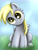 Size: 2190x2900 | Tagged: safe, artist:markianatc, derpy hooves, pegasus, pony, cute, female, grass, head tilt, high res, mare, solo, starry eyes, wingding eyes