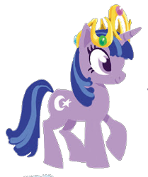 Size: 286x342 | Tagged: dead source, safe, artist:pagiepoppie12345, twilight sparkle, twilight twinkle, pony, unicorn, g4, official, 2009, crown, element of magic, jewelry, regalia, show bible, simple background, smiling, transparent background, unicorn twilight, what could have been