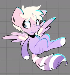 Size: 1976x2115 | Tagged: safe, artist:kindakismet, oc, oc only, pegasus, pony, smiling, solo, spread wings, wings